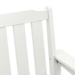 vidaXL Banc de jardin Blanc 120 x 59 x 88 cm HDPE