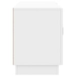 vidaXL Meuble TV 102 x 34 5 x 47 cm Blanc brillant Bois d'ingénierie