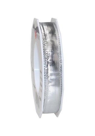 Ruban lurex laitonné devon 20-m-rouleau 15 mm  argent