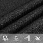 vidaXL Voile d'ombrage 160 g/m² Noir 2x3 5 m PEHD
