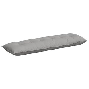 vidaXL Coussin de Dos Gris nuage 160 x 19 x 50 cm tissu