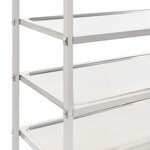 vidaXL Chariot de cuisine à 5 niveaux 107x55x147 cm Acier inoxydable