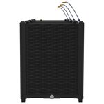 vidaXL Jardinières de jardin 1 pc Noir 160 x 40 x 52 cm Plastique