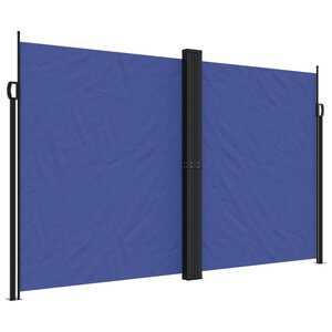 vidaXL Auvent latéral rétractable bleu 200x1000 cm