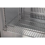 Arrière bar inox 2 portes pivotantes vitrées série g - 208 l - polar - r600a - acier inoxydable2208vitrée 900x520x900mm