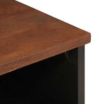 vidaXL Cabinet de chevet avec tiroir 2 Pièces Marron 40 x 33 x 46 cm