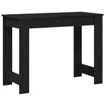 vidaXL Bureau noir 100x45x75 cm bois d'ingénierie