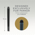 PARKER Quink 5 cartouches longues pour Stylo plume  encre noire