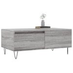 vidaXL Table basse Sonoma gris 90x50x36 5 cm Bois d'ingénierie