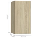 vidaXL Ensemble de meubles TV 10 Pièces Chêne sonoma Bois d'ingénierie