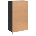 vidaXL Haut Armoire Noir 60 x 36 x 110 cm Bois d'ingénierie