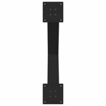 vidaXL Pieds de table à manger en forme de X  2 pièces  noir  80 x (72-73) cm  acier
