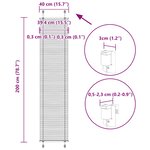 vidaXL Store plissé bleu 40x200 cm largeur du tissu 39 4 cm polyester