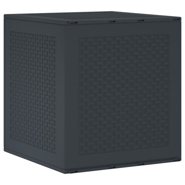 vidaXL Boîte de rangement Anthracite 55 x 53 x 57 cm Polypropylène