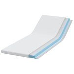 vidaXL Surmatelas Blanc 70 x 200 cm Mousse à mémoire de gel