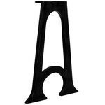 vidaXL 2 pieds de table de salle à manger Base voûtée Cadre en A Fonte