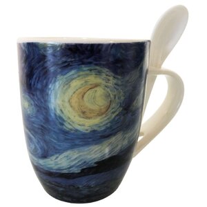 Mug cuillère van gogh - nuit étoilée