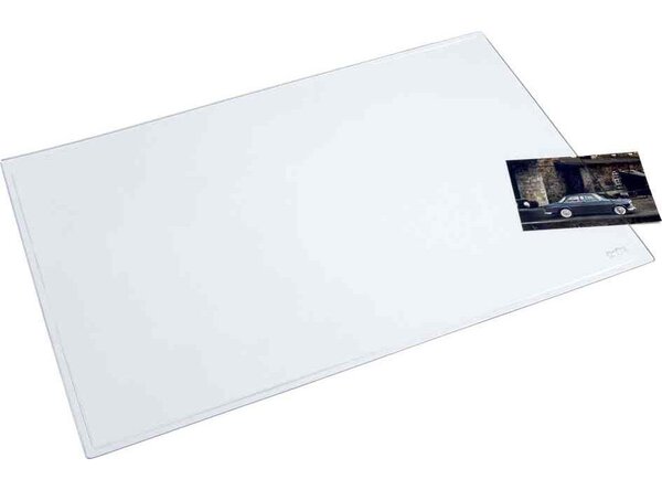 Sous-main PVC 530 x 400 mm Clair cristal HELIT