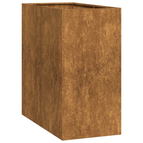 vidaXL Jardinière rouillé 40x80x80 cm acier inoxydable