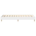 vidaXL Cadre de lit sans matelas blanc 100x200 cm bois d'ingénierie