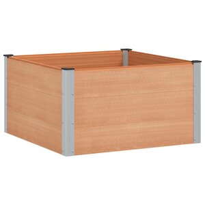 vidaXL Jardinière surélevée Marron 100 x 100 x 54 cm