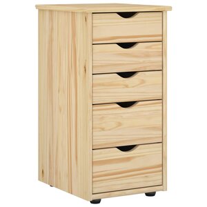vidaXL Armoire Marron 34 x 39 x 61 5 cm Bois de Pin Massif
