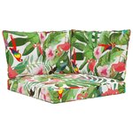 vidaXL Coussin de canapé d'extérieur 3 Pièces coloré Polyester