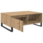 vidaXL Table basse Chêne artisanal 90 x 60 x 35 cm Bois d'ingénierie