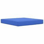 vidaXL Coussin de canapé d'extérieur Polyester Bleu royal