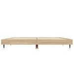 vidaXL Cadre de lit sans matelas chêne sonoma 120x190 cm