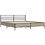 vidaXL Cadre de lit sans matelas chêne sonoma 180x200 cm