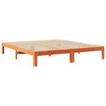 vidaXL Cadre de lit sans matelas cire marron 160x200cm bois pin massif