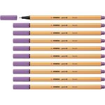 Feutre à Pointe Fine point 88 Mauve glycine x 10 STABILO