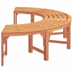 vidaXL Banc d'Arbre Marron 160 x 160 x 45cm Bois massif d'Eucalyptus