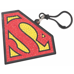 CRYSTAL ART Charms à diamanter - logo Superman
