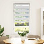 vidaXL Store zèbre blanc 60x150 cm largeur du tissu 55 9 cm polyester