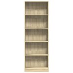 vidaXL Bibliothèque chêne sonoma 60x24x176 cm bois d'ingénierie