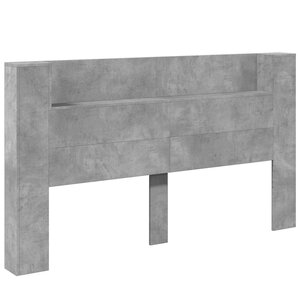vidaXL Tête de lit Gris béton 180 x 16 5 x 103 5 cm Bois d'ingénierie