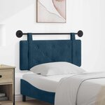 vidaXL Tête de lit suspendue Bleu Velours