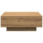vidaXL Table basse Chêne artisanal 80x80x31 cm Bois d'ingénierie