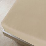 vidaXL Drap-housse Jersey Taupe 180x200 cm Coton