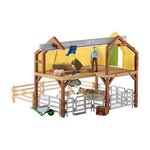 SCHLEICH - Figurine 42407 Ferme avec étable et animaux