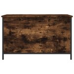 vidaXL Banc de rangement chêne fumé 80x42 5x50 cm bois d'ingénierie