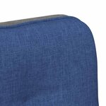 vidaXL Chaise pivotante de bureau Bleu Tissu