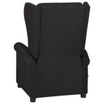 Vidaxl fauteuil de massage noir tissu