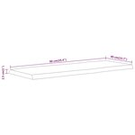 vidaXL Dessus de table 90x40x2 5 cm rectangulaire bois massif acacia