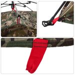 vidaXL Tente de pêche 4 personnes camouflage libération rapide