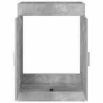 vidaXL Meuble sous lavabo de salle de bain Gris béton