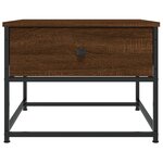 vidaXL Table basse chêne marron 51x51x40 cm bois d'ingénierie