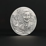 Pièce de monnaie en Argent 2 Dollars g 31.1 (1 oz) Millésime 2025 ANNE FRANK